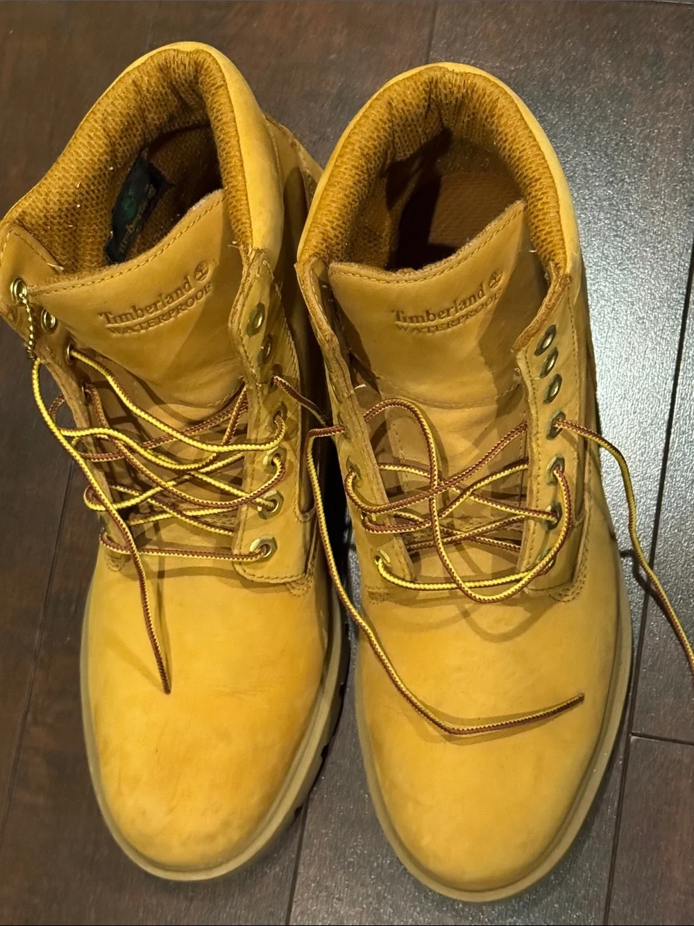Pre-owned Men’s Timberland Classic 6-Inch Wheat Nubuck Boots 8.5M w/o Box